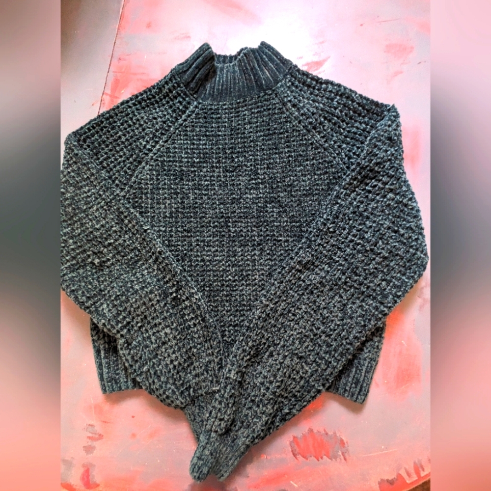 💙 BLUENOTES 💙 Emerald Green Cropped Sweater